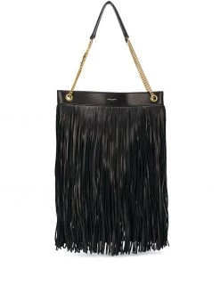 Saint Laurent fringed leather shoulder bag