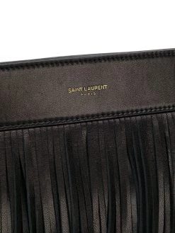 Saint Laurent fringed leather shoulder bag