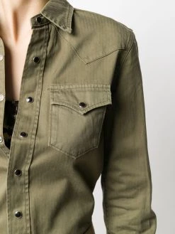 Saint Laurent button-up long-sleeve shirt