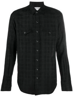 Saint Laurent checked slim-fit shirt