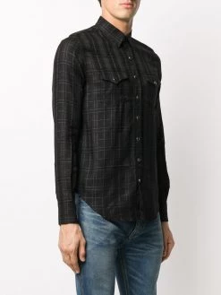 Saint Laurent checked slim-fit shirt