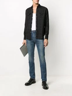 Saint Laurent checked slim-fit shirt