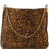Saint Laurent medium Suzanne leopard print tote bag