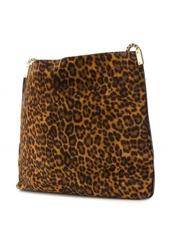 Saint Laurent medium Suzanne leopard print tote bag