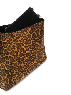 Saint Laurent medium Suzanne leopard print tote bag
