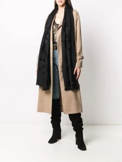 Saint Laurent Monogram wool scarf