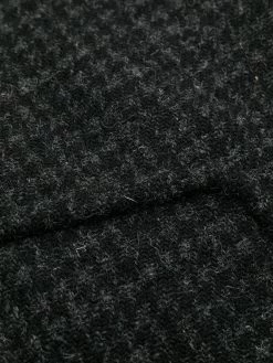 Saint Laurent shearling-collar check wool coat