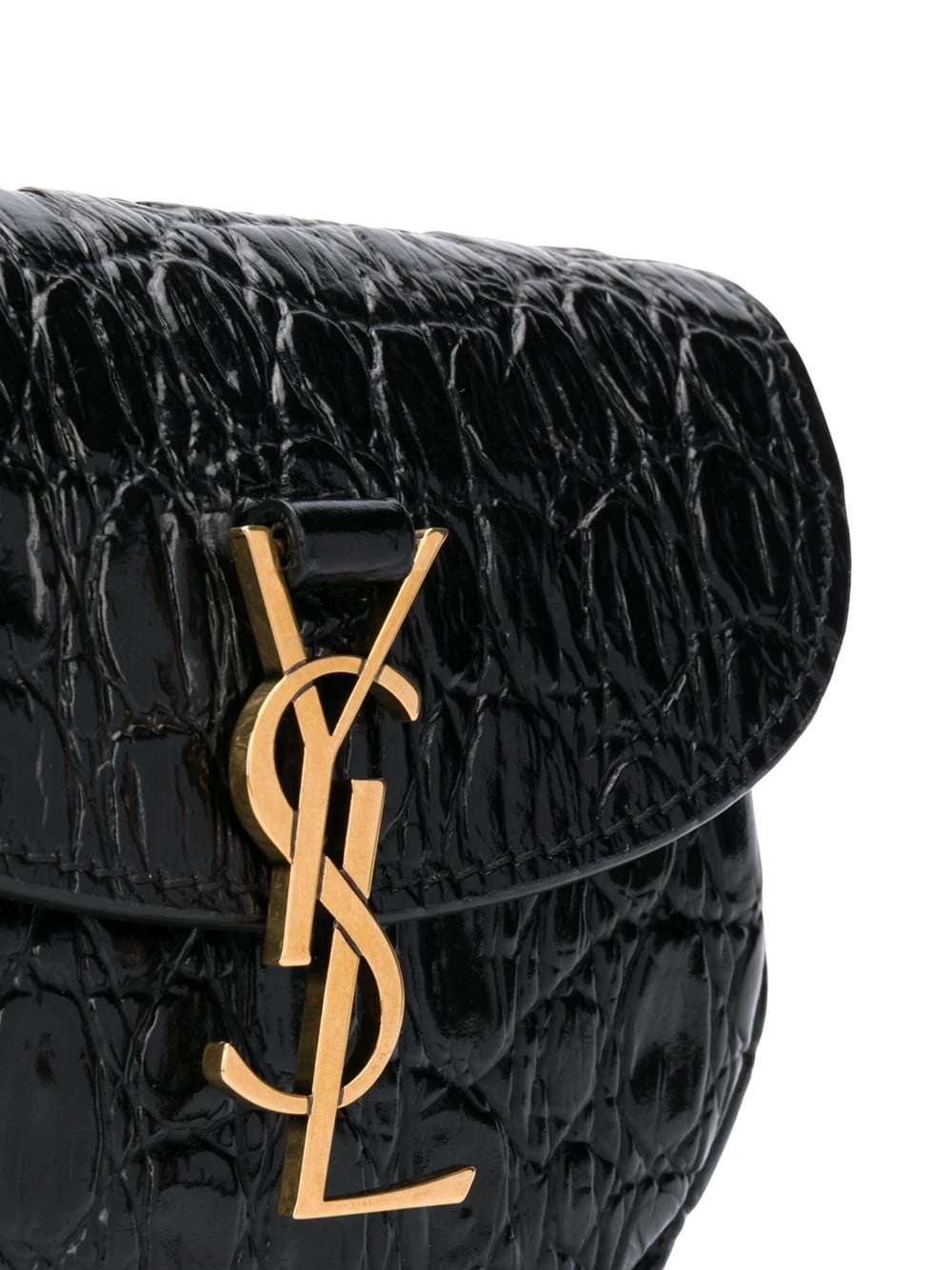 Saint Laurent Kaia crocodile-effect belt bag