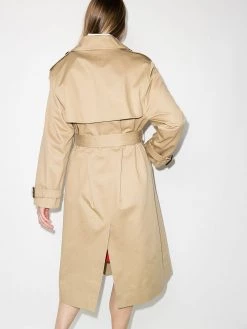 Saint Laurent double-breasted belted trench coat