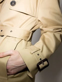 Saint Laurent double-breasted belted trench coat