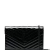Saint Laurent monogram quilted wallet-on-chain
