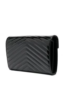 Saint Laurent monogram quilted wallet-on-chain