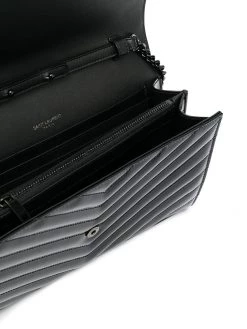 Saint Laurent monogram quilted wallet-on-chain