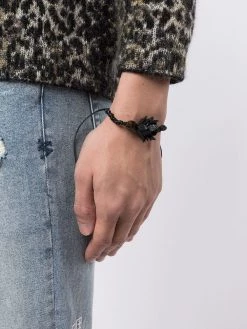 Saint Laurent braided lotus bracelet