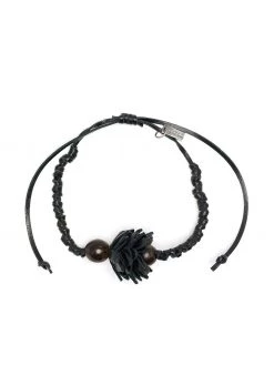 Saint Laurent braided lotus bracelet