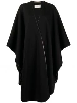 Saint Laurent oversized poncho cape coat