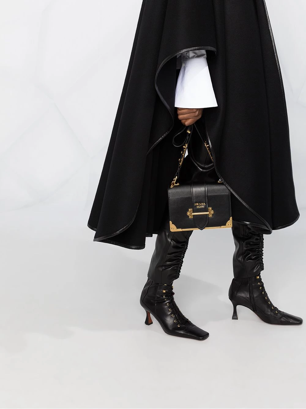 Saint Laurent oversized poncho cape coat