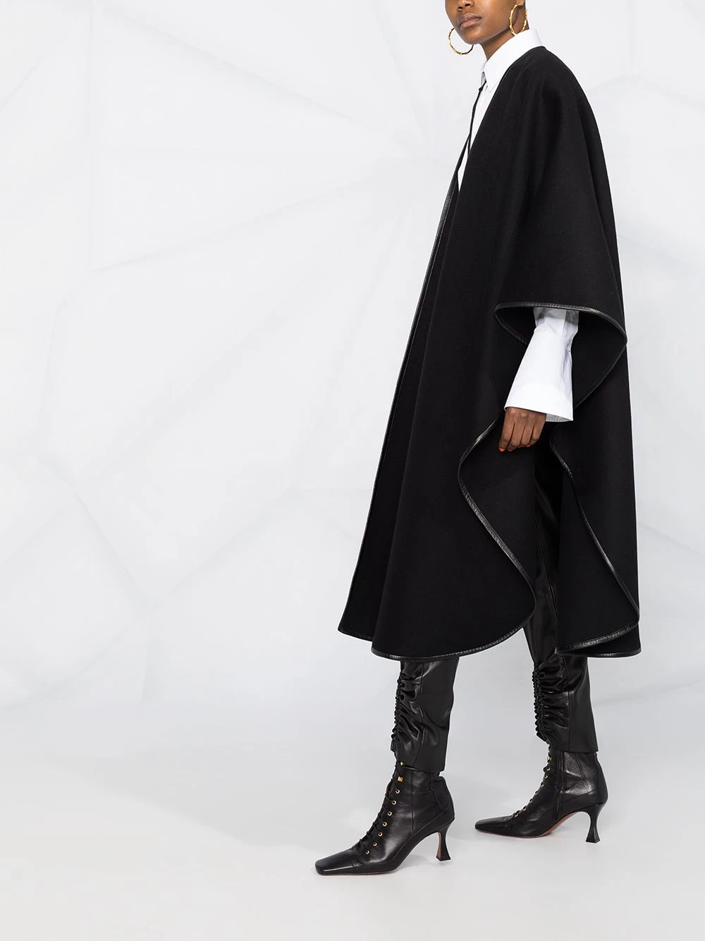 Saint Laurent oversized poncho cape coat