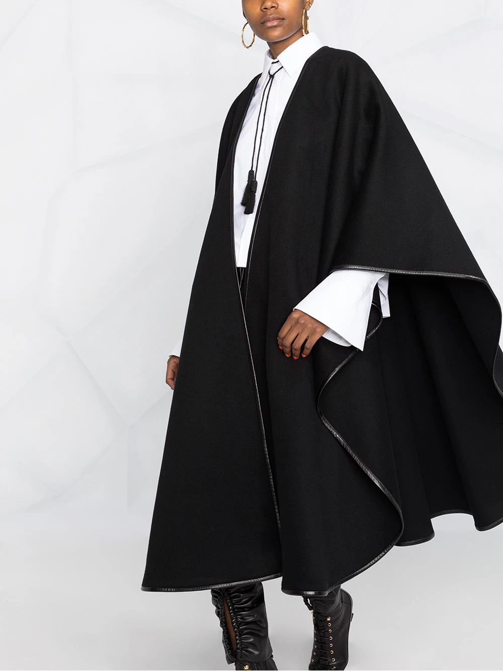 Saint Laurent oversized poncho cape coat
