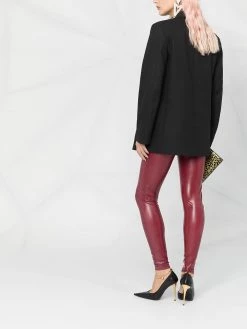 Saint Laurent high-waisted glossy leggings