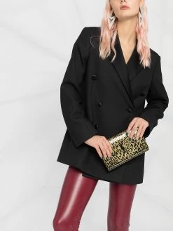 Saint Laurent high-waisted glossy leggings