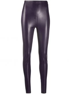 Saint Laurent high-waisted latex leggings