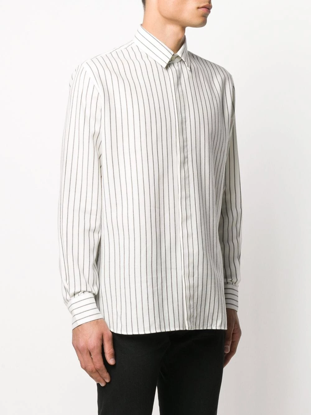Saint Laurent striped fitted shirt