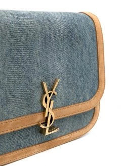 Saint Laurent Solferino denim shoulder bag