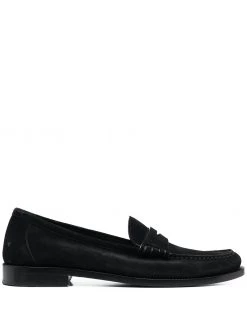Saint Laurent suede penny loafers