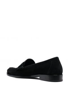 Saint Laurent suede penny loafers