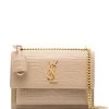 Saint Laurent Sunset medium crocodile embossed bag