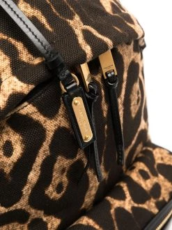 Saint Laurent leopard-print backpack