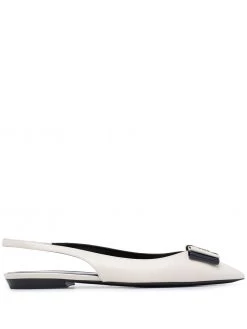 Saint Laurent Anais slingback pointed-toe flats