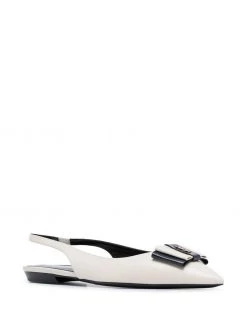 Saint Laurent Anais slingback pointed-toe flats