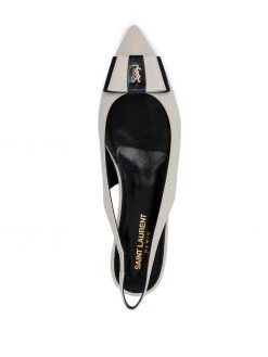 Saint Laurent Anais slingback pointed-toe flats