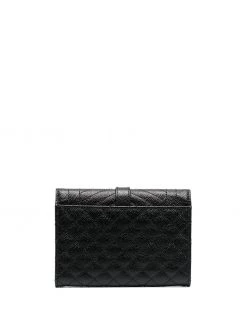 Saint Laurent pebbled envelope cardholder