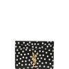 Saint Laurent polka dot logo cardholder
