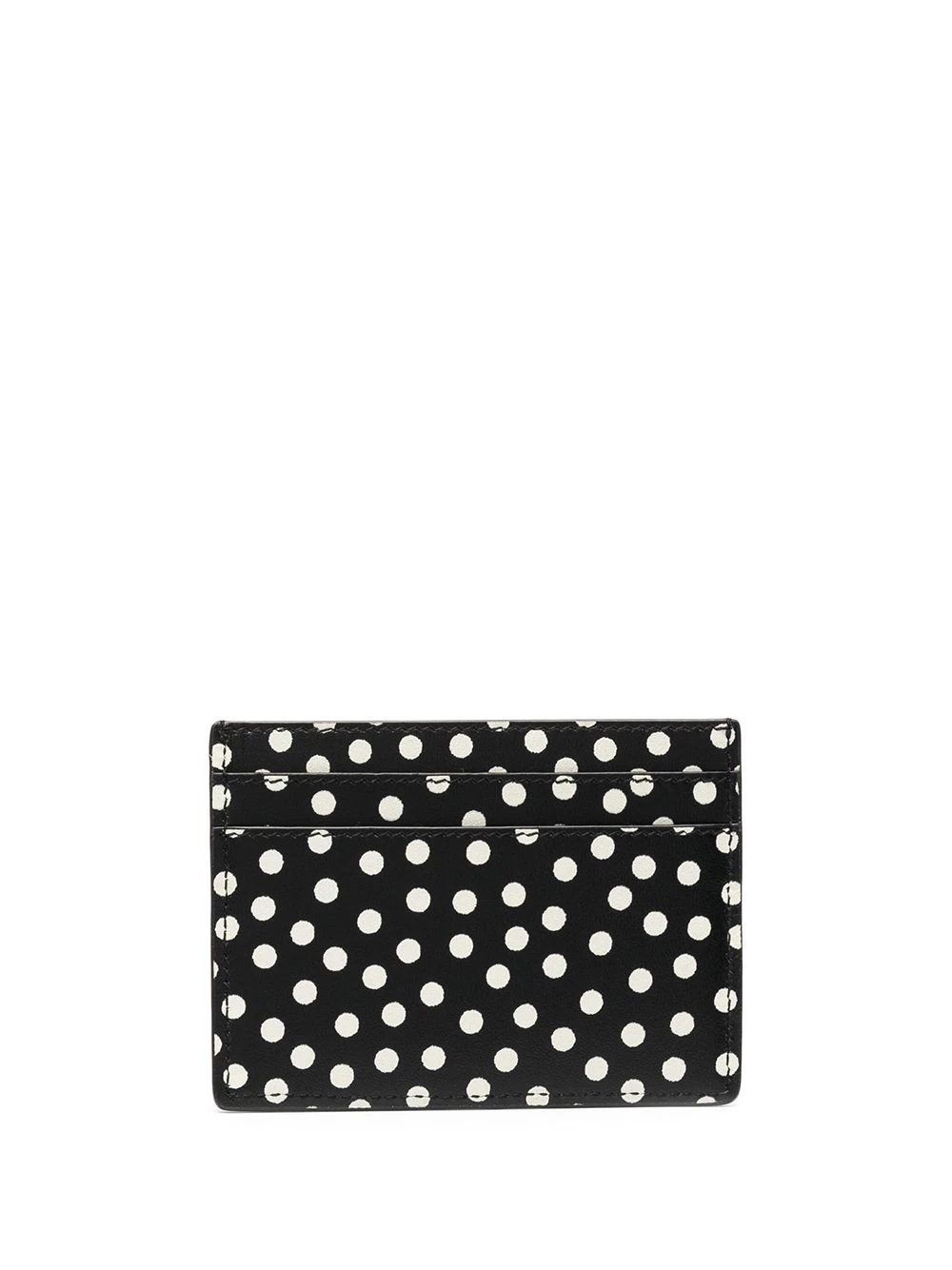 Saint Laurent polka dot logo cardholder