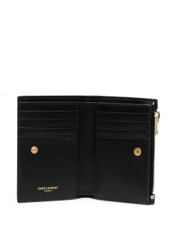 Saint Laurent polka dot logo wallet