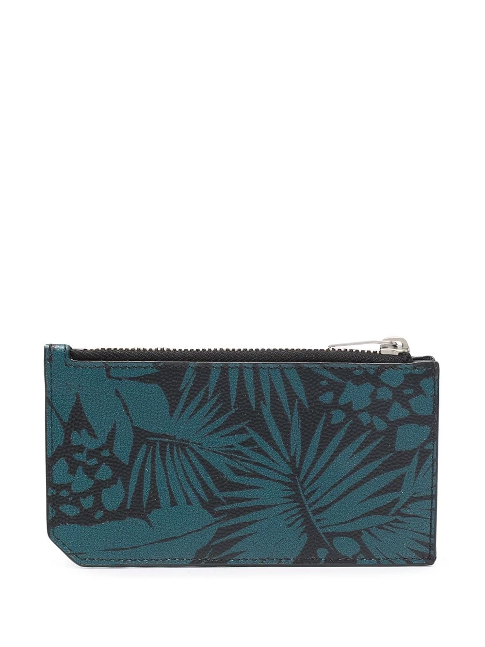 Saint Laurent leaf-print cardholder