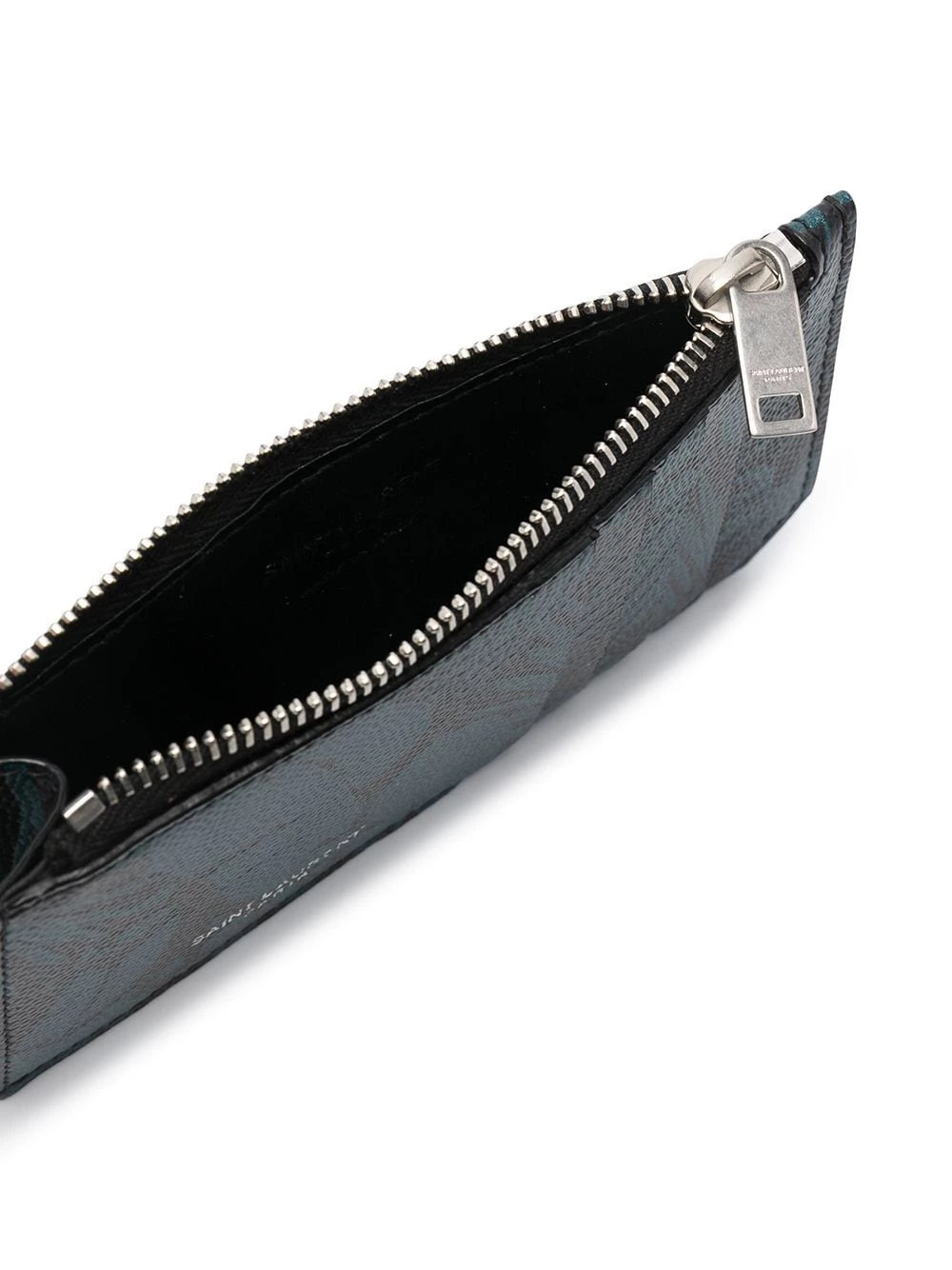 Saint Laurent leaf-print cardholder