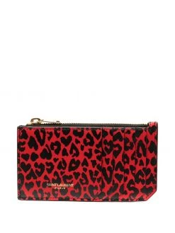 Saint Laurent leopard-print purse