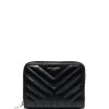 Saint Laurent zip leather wallet
