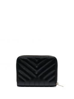 Saint Laurent zip leather wallet