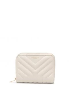 Saint Laurent matelassé compact wallet