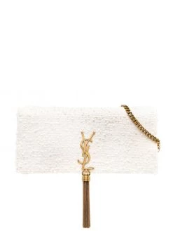 Saint Laurent bouclé shoulder bag