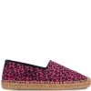 Saint Laurent leopard-print raffia-sole espadrilles
