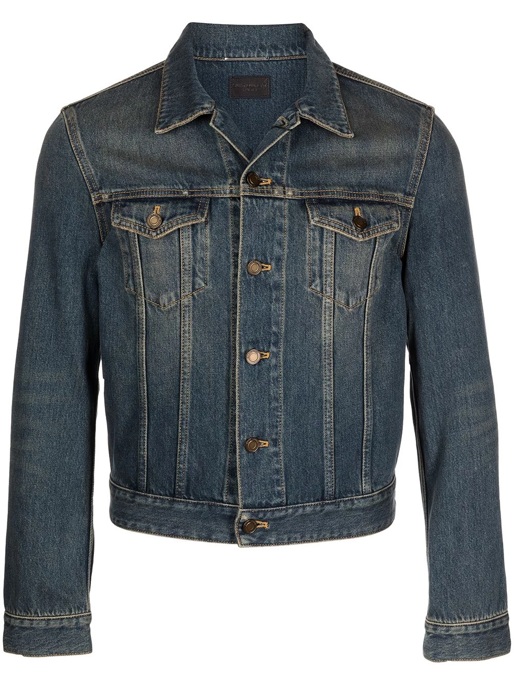 Saint Laurent fitted button-front denim jacket