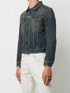 Saint Laurent fitted button-front denim jacket