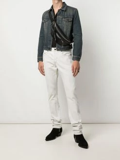 Saint Laurent fitted button-front denim jacket